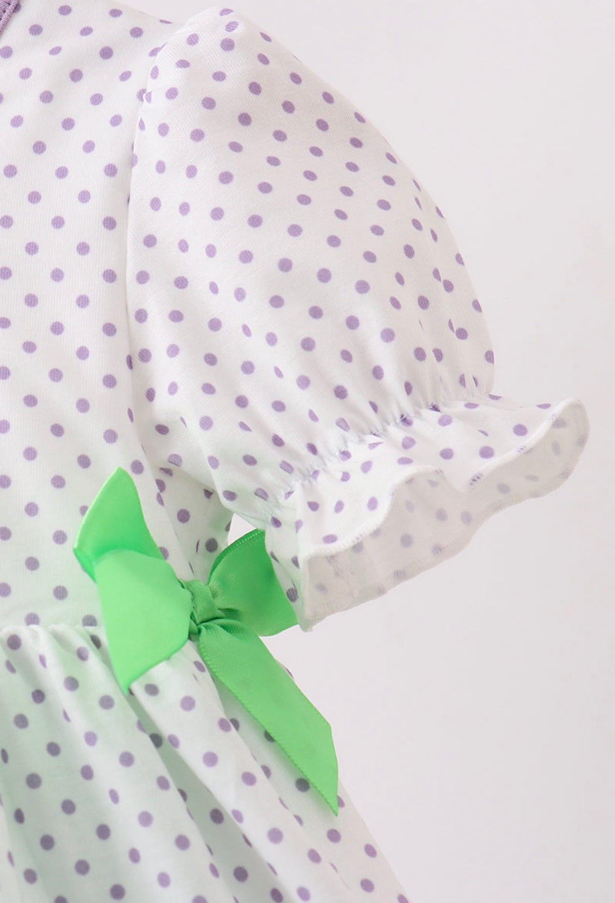 Purple Hocus Pocus French Knot Ruffle Bubble