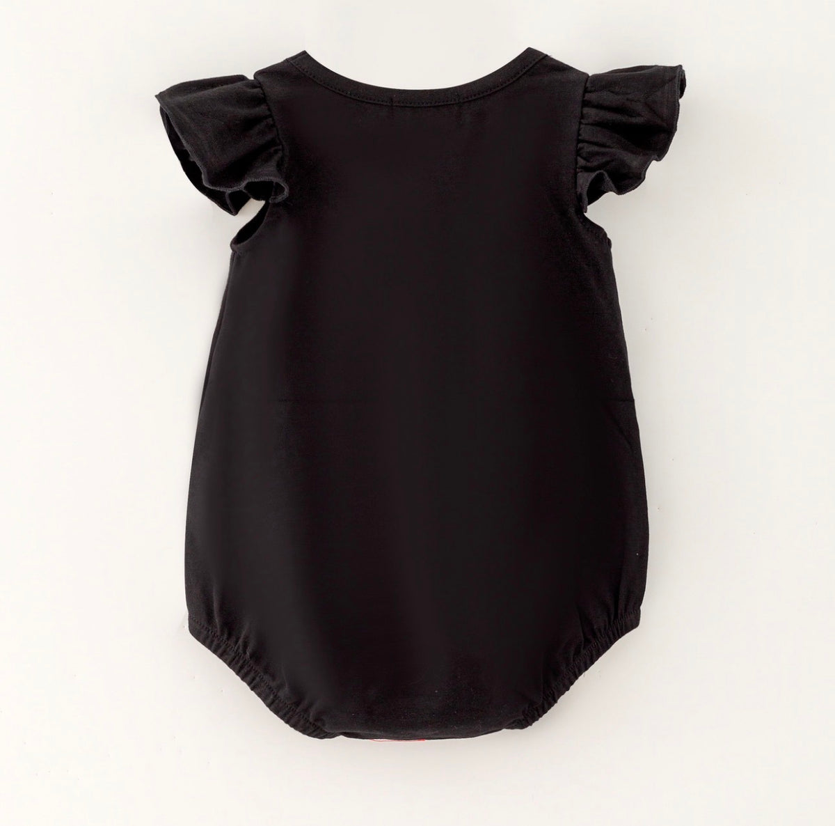 Black Football Sequin Baby Romper